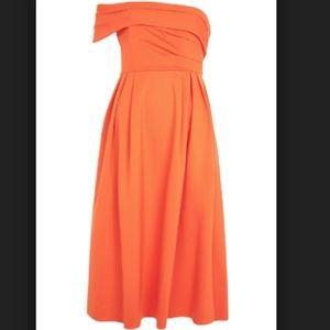Topshop Bardot One Shoulder Dress